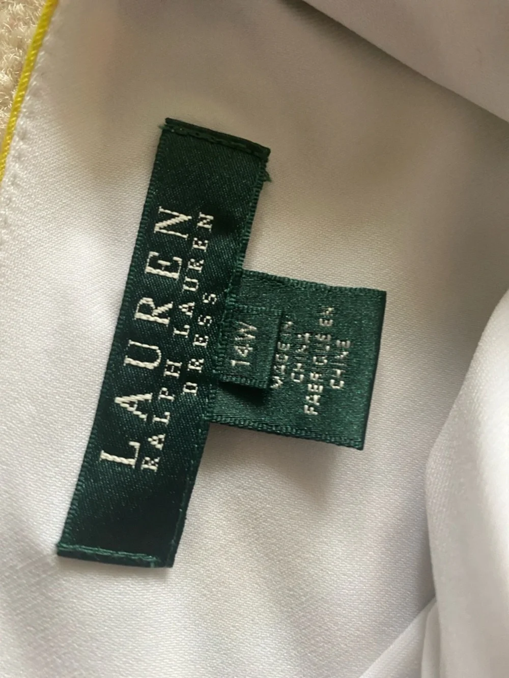 Ralph Lauren size 14W drap neckline colorful dress - Picture 8 of 9